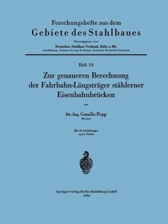 Zur genaueren Berechnung der Fahrbahn-Längsträger stählerner Eisenbahnbrücken (eBook, PDF) - Popp, Camillo