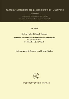 Unterwasserströmung um Kreiszylinder (eBook, PDF) - Hansen, Heinz Hellmuth