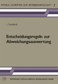 Entscheidungsregeln zur Abweichungsauswertung (eBook, PDF)