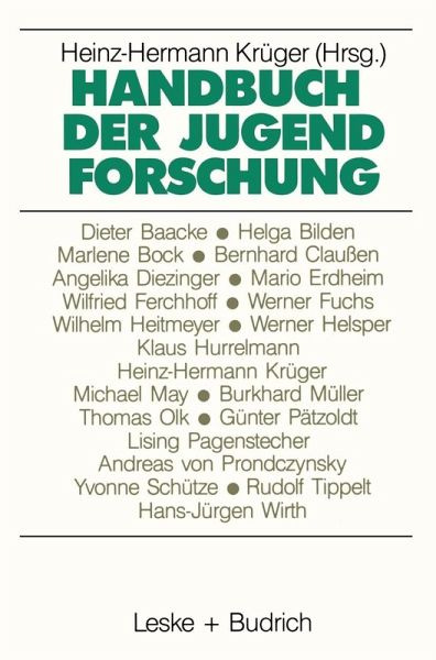 Handbuch der Jugendforschung (eBook, PDF) Handbuch der Jugendforschung (eBook, PDF)