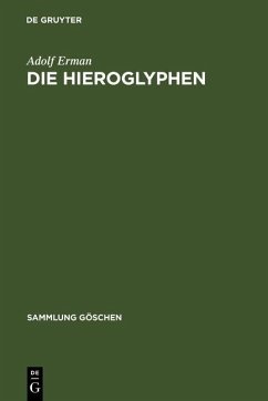 Die Hieroglyphen (eBook, PDF) - Erman, Adolf