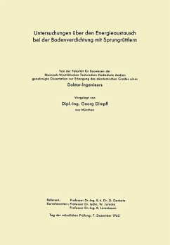 Untersuchungen über den Energieaustausch bei der Bodenverdichtung mit Sprungrüttlern (eBook, PDF) - Dimpfl, Georg
