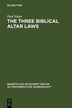 Cover The Three Biblical Altar Laws (eBook, PDF)