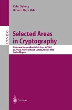 Cover Selected Areas in Cryptography (eBook, PDF)