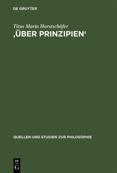 'Über Prinzipien' (eBook, PDF) - Horstschäfer, Titus Maria