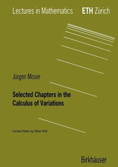 Selected Chapters in the Calculus of Variations (eBook, PDF) - Moser, Jürgen