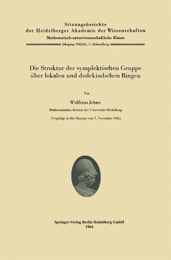 Die Struktur der symplektischen Gruppe über lokalen und dedekindschen Ringen (eBook, PDF) - Jehne, Wolfram