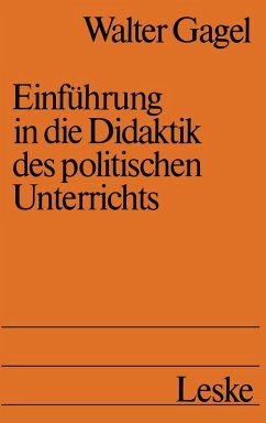 Einführung in die Didaktik des politischen Unterrichts (eBook, PDF) - Gagel, Walter