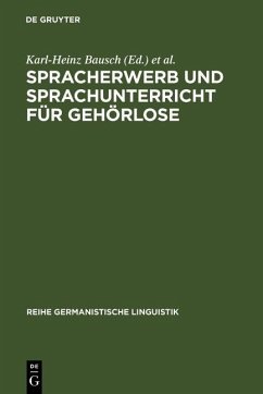 Cover Spracherwerb und Sprachunterricht für Gehörlose (eBook, PDF)