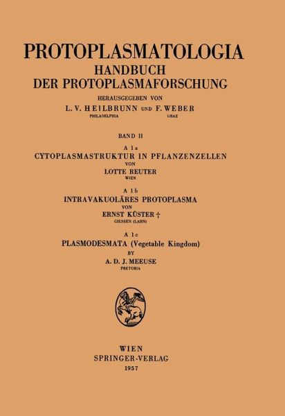 Cytoplasmastruktur in Pflanzenzellen - Intravakuoläres Protoplasma - Plasmodesmata (Vegetable Kingdom) (eBook, PDF)