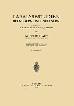Cover Paralysestudien bei Negern und Indianern (eBook, PDF)
