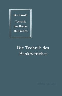 Cover Die Technik des Bankbetriebes (eBook, PDF)