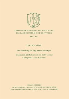 Die Entstehung der longi temporis praescriptio (eBook, PDF) - Nörr, Dieter