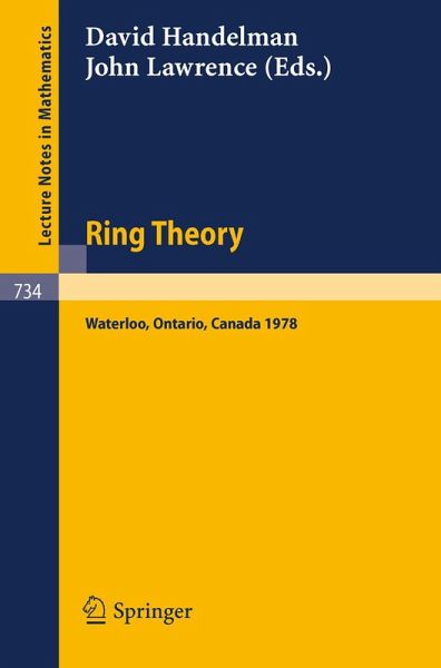 Ring Theory, Waterloo 1978 (eBook, PDF) Ring Theory, Waterloo 1978 (eBook, PDF)