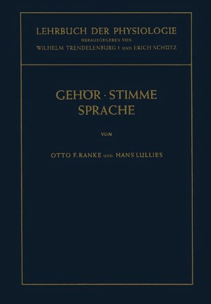 Lehrbuch der Physiologie in Zusammenhängenden Einzeldarstellungen (eBook, PDF)