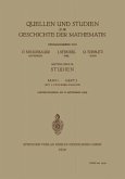 Quellen und Studien zur Geschichte der Mathematik (eBook, PDF)
