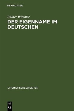 Der Eigenname im Deutschen (eBook, PDF) - Wimmer, Rainer