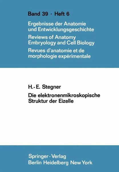 Die elektronenmikroskopische Struktur der Eizelle (eBook, PDF)
