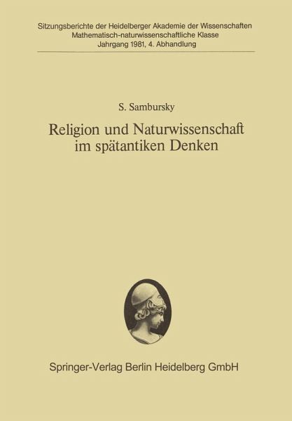 Religion und Naturwissenschaft im spätantiken Denken (eBook, PDF) Religion und Naturwissenschaft im spätantiken Denken (eBook, PDF)