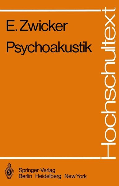 Psychoakustik (eBook, PDF) Psychoakustik (eBook, PDF)