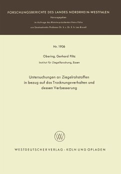 Cover Untersuchungen an Ziegelrohstoffen in bezug auf das Trocknungsverhalten und dessen Verbesserung (eBook, PDF)