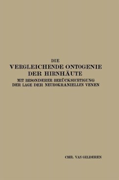 Cover Die Vergleichende Ontogenie der Hirnhäute (eBook, PDF)
