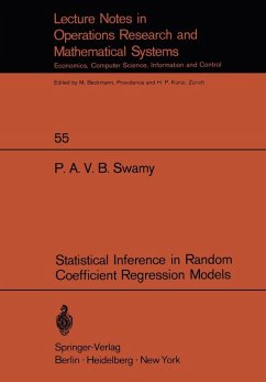 Statistical Inference in Random Coefficient Regression Models (eBook, PDF) - Swamy, P. A. V. B.