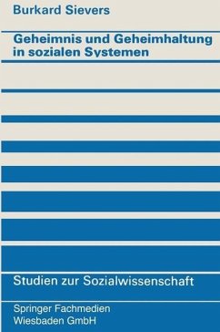 Cover Geheimnis und Geheimhaltung in sozialen Systemen (eBook, PDF)