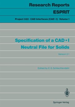Specification of a CAD*I Neutral File for Solids (eBook, PDF)