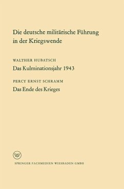 Cover Die deutsche militärische Führung in der Kriegswende (eBook, PDF)