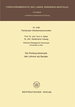Die Rollenproblematik des Lehrers als Berater (eBook, PDF) - Heller, Kurt A. Die Rollenproblematik des Lehrers als Berater (eBook, PDF) - Heller, Kurt A.