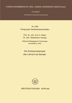 Die Rollenproblematik des Lehrers als Berater (eBook, PDF) - Heller, Kurt A.