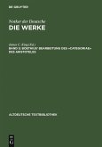 Boethius' Bearbeitung des »Categoriae« des Aristoteles (eBook, PDF) Boethius' Bearbeitung des »Categoriae« des Aristoteles (eBook, PDF)