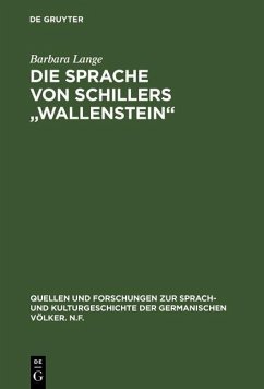 Cover Die Sprache von Schillers 