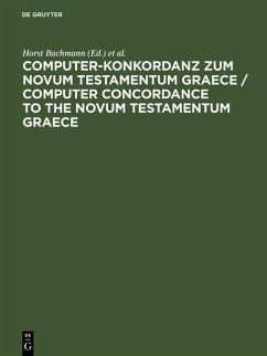 Cover Computer-Konkordanz zum Novum Testamentum Graece (eBook, PDF)