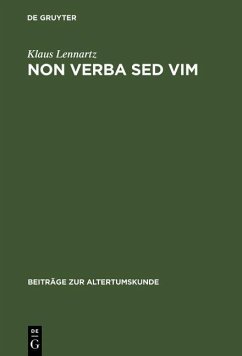 Non verba sed vim (eBook, PDF) - Lennartz, Klaus