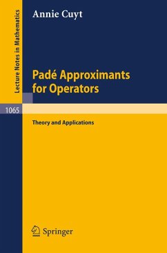 Pade Approximants for Operators (eBook, PDF) - Cuyt, A.