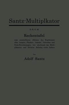 Santz-Multiplikator D.R.G.M. (eBook, PDF) - Santz, Adolf