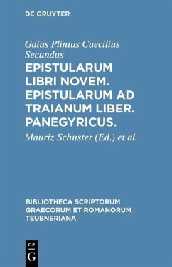 Cover Epistularum libri novem. Epistularum ad Traianum liber. Panegyricus. (eBook, PDF)