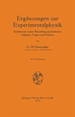 Ergänzungen zur Experimentalphysik (eBook, PDF)