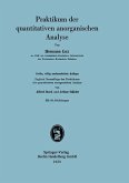 Praktikum der quantitativen anorganischen Analyse (eBook, PDF)