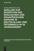 Quellen zur Rezeption des englischen und französischen Romans in Deutschland und Österreich im 19. Jahrhundert (eBook, PDF)