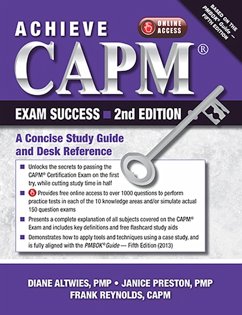 Achieve CAPM Exam Success, 2nd Edition (eBook, ePUB) - Altwies, Diane