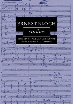 Ernest Bloch Studies (eBook, PDF)