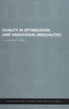 Duality in Optimization and Variational Inequalities (eBook, PDF) - Goh, C. J.