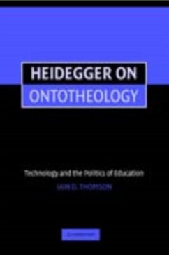 Heidegger on Ontotheology (eBook, PDF) Cover Heidegger on Ontotheology (eBook, PDF)