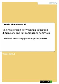The relationship between tax education dimensions and tax compliance behaviour
