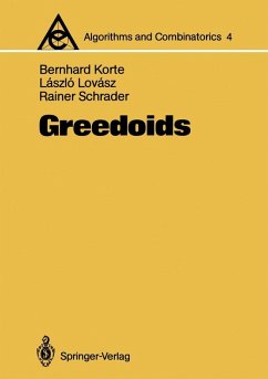 Greedoids (eBook, PDF) - Korte, Bernhard; Lovasz, Laszlo; Schrader, Rainer