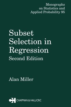 Subset Selection in Regression (eBook, PDF) - Miller, Alan