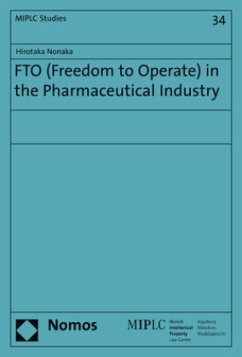 FTO (Freedom to Operate) in the Pharmaceutical Industry - Nonaka, Hirotaka